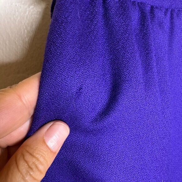 Vintage 70s Pendleton 100% Wool Purple Straight Skirt, Career Wear,  Size 2P - Picture 11 of 12